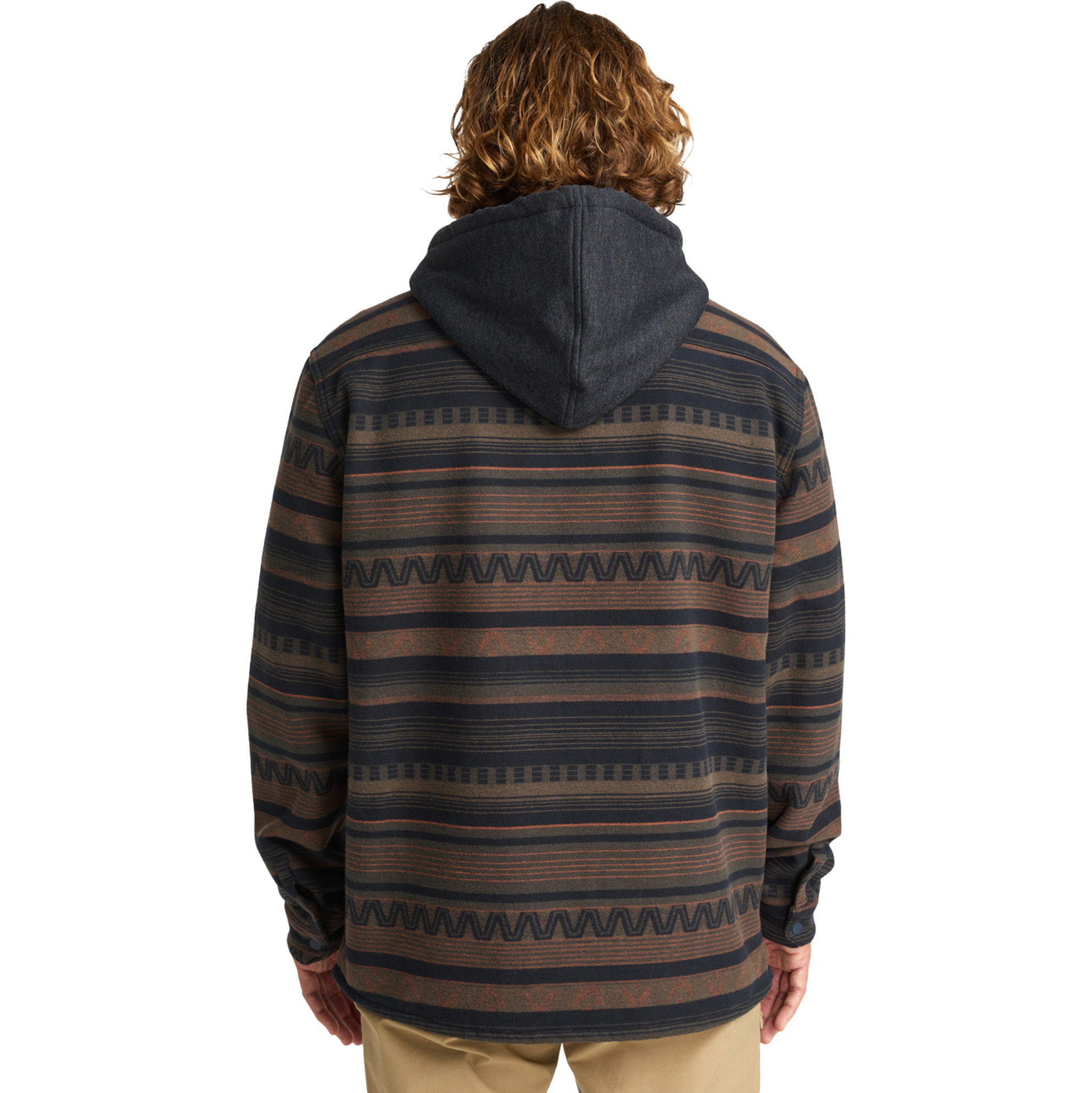 2025 Billabong Mens Furnace Bonded Flannel Shirt EBYWT03005 - Black